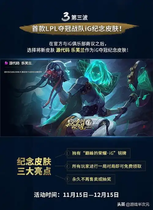 一图看懂ig冠军之夜福利t2皮肤冠军头像免费领,王校长都说好