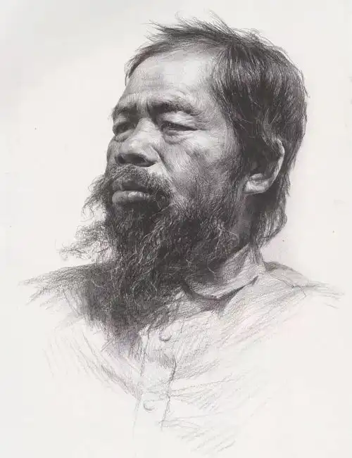 素描头像中的黑白灰关系是门学问
