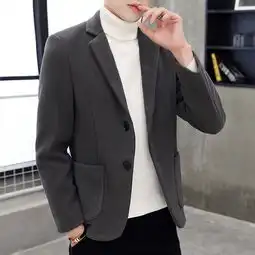 汤河之家男式休闲西装羊毛西装韩版修身小西服商务休闲礼服两扣外套c图片大全邮乐官方网站