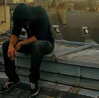 男生伤感低头头像qq头像男生低头伤感
