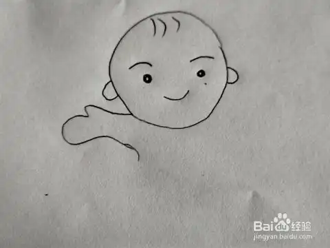 多妈简笔画小男孩的画法
