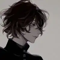 qq黑白头像动漫冷酷男生qq黑白头像
