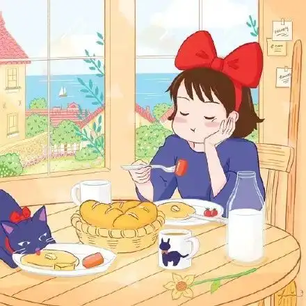 每天学一幅简笔画宫崎骏动漫人物插画