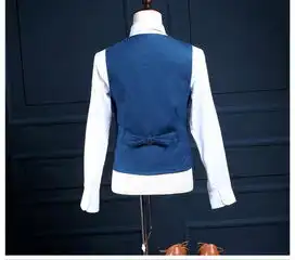 汤河之家影楼拍照服装男士韩版修身西装表演出舞台主持西服西装马甲三件套978713