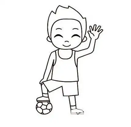 怎样画简单的小男孩简笔画
