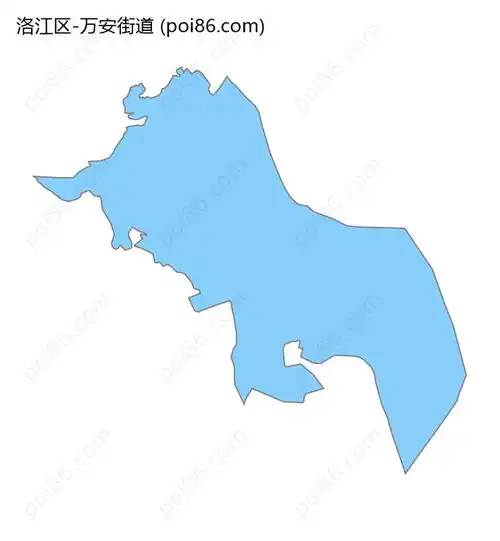 万安县乡镇分布地图
