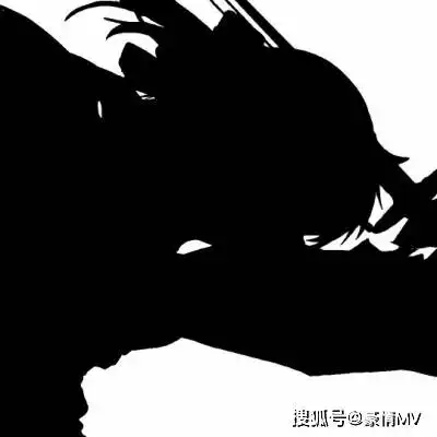 二次元男生黑影头像2021漫画男头高冷不露脸
