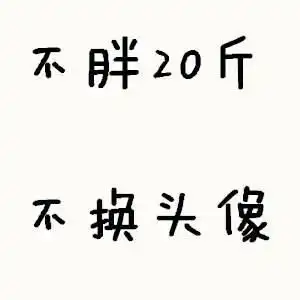 求不胖二十斤不换头像的图片