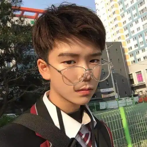 适合戴眼镜男生的发型,挑一款耍帅去吧

