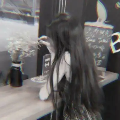 丧系列女头黑暗丧风格女头像
