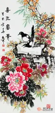 玄关适合挂什么画开门吉祥牡丹图最适合