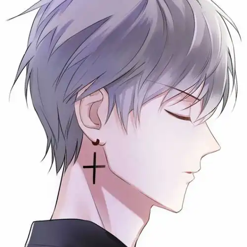 美男帅气侧脸

