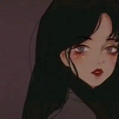 女生二次元高冷动漫头像
