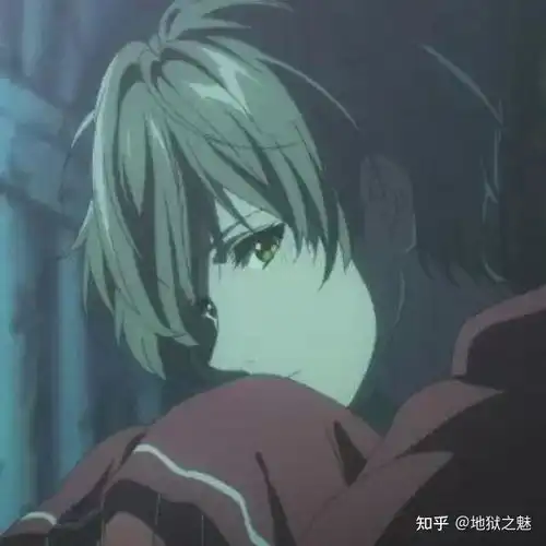 有没有和这个图片很像的男生头像,蓝色,侧脸,动漫
