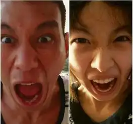 萌妹子上演林书豪模仿秀露假胸肌逼真搞怪
