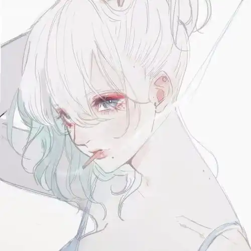 动漫女生头像我与神明画押赌你心动一刹
