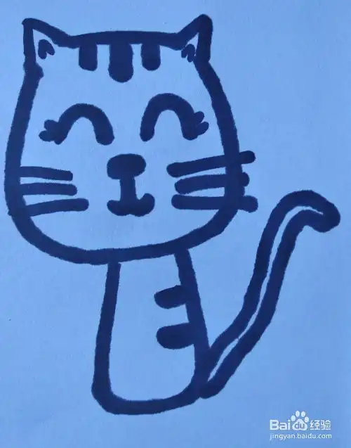 小花猫简笔画怎么画