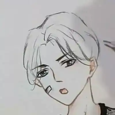 美术生给男孩画头发,看到两张脸的对比后,网友足足差二十岁