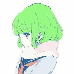 绿色系动漫女头
