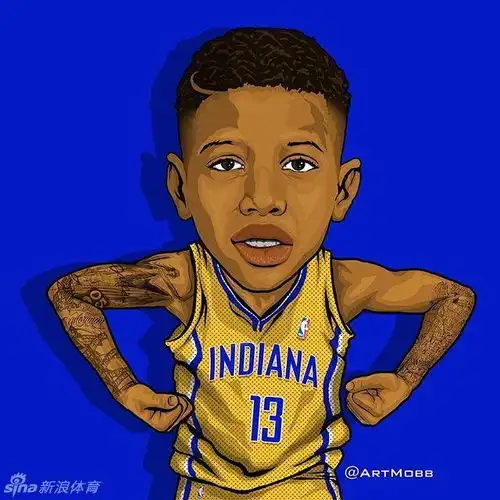 nba球星幼年卡通画