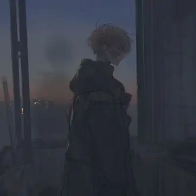 唐崎夜雨忧郁空灵手绘男头绘师男生头像我要个性网