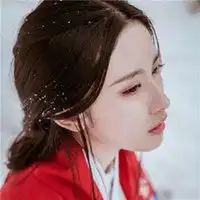 红色衣服古风头像女生微信头像图片大全