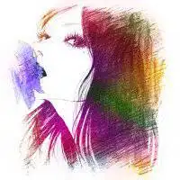 彩铅手绘少女森系头像微信头像图片大全