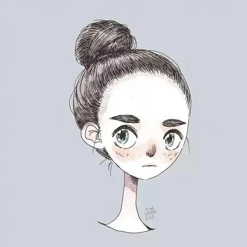 彩铅手绘如此清新的小插画,想换头像的来
