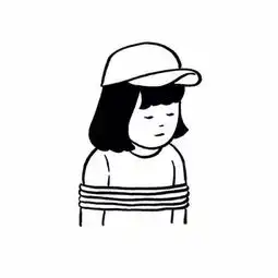 黑白简笔头像
