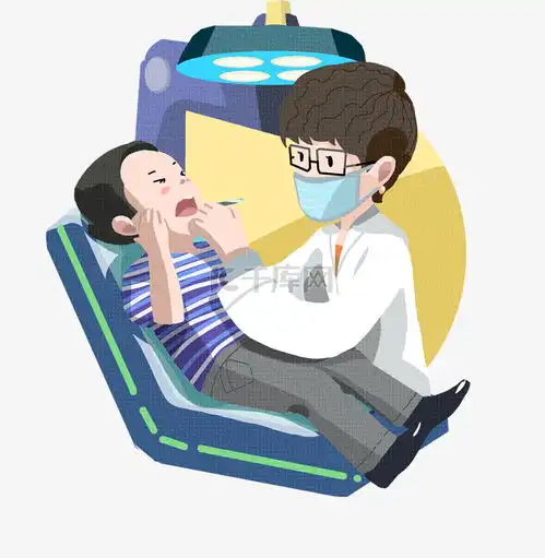 医疗小男孩拔牙卡通手绘素材图片免费下载千库网