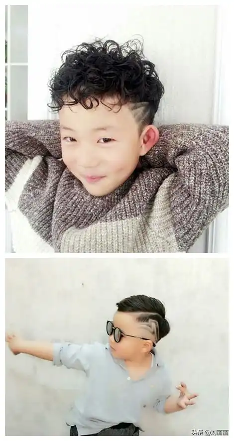 这么帅的小男孩发型,特别适合你儿子,对吗
