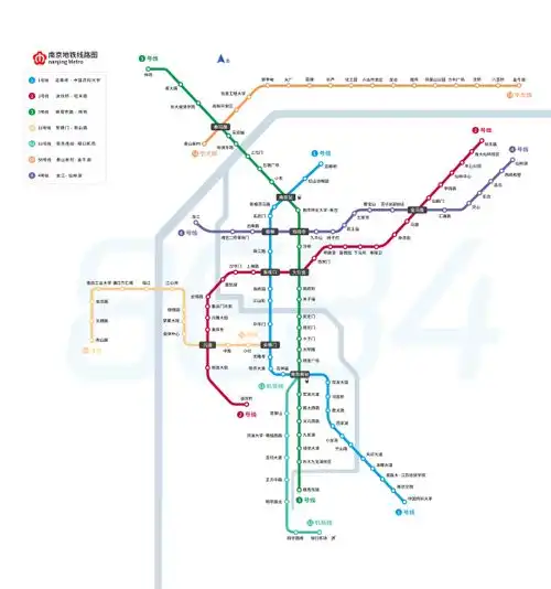 南京地铁线路图