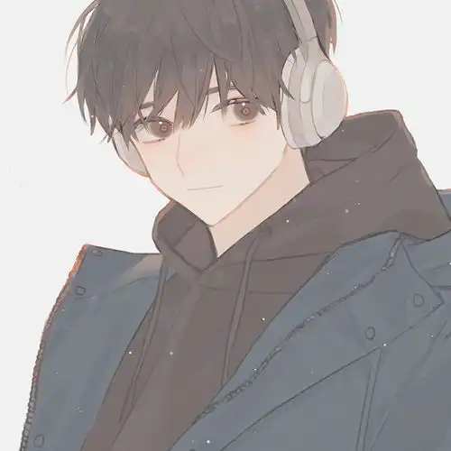 手绘二次元男生头像
