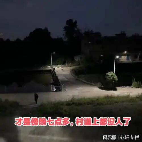 广东男子回老家傍晚发现村道无一人,感慨万分以前很多人