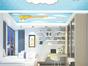 蓝色天空儿童房天顶壁画图片设计素材高清模板下载43.04mb其他大全