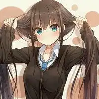动漫穿着校服的学妹动漫头像