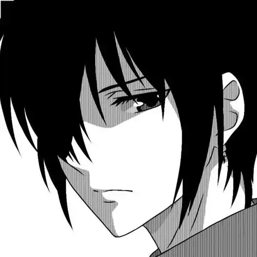 黑白动漫男生头像
