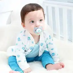 南极人新生儿衣服春秋季男童女童连体衣套装宝宝婴儿长袖包屁衣三件装可爱小脚印蜜芽,中国领先的进口母婴限时特卖商城