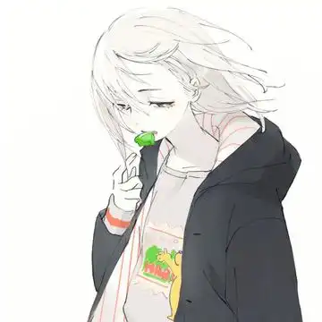 插画动漫二次元头像女
