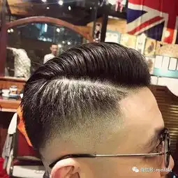 2017型男复古油头发型作品
