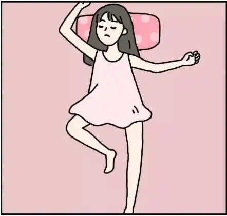 当代年轻人睡姿
