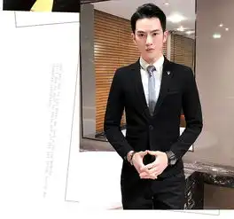 博纳罗蒂春季新品韩版修身小西装男士一粒扣男士西装外套dx1805