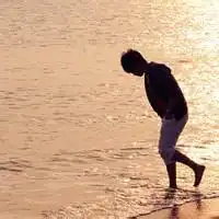 男背影图夕阳微信头像图片大全

