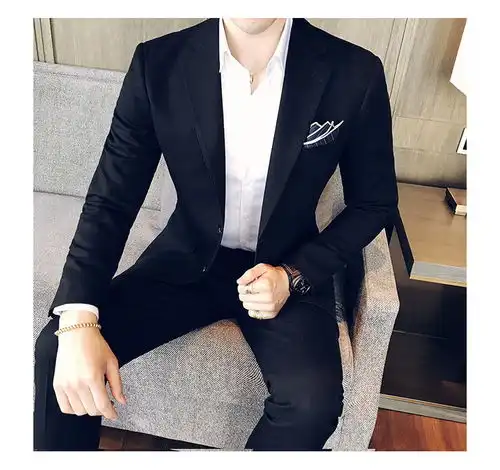 amha男士黑色西装高大上搭配准则