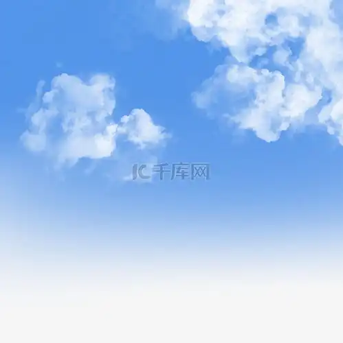 蓝色天空白云云朵素材图片免费下载千库网