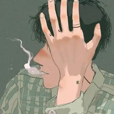动漫男生帅气手绘头像
