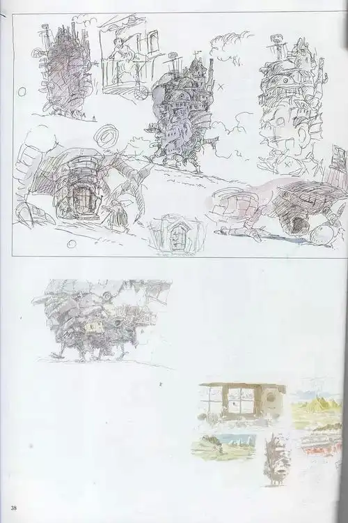 宫崎骏40年手稿欣赏