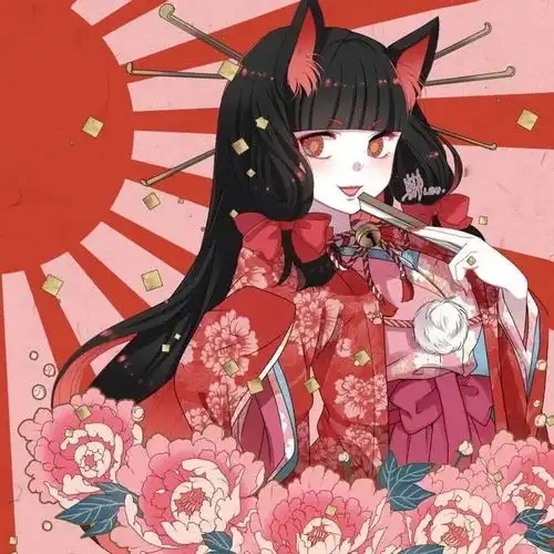 动漫闺蜜头像月亮本无光,努力久了也会光芒万丈