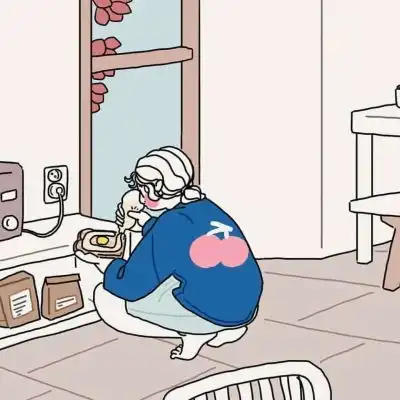 江孑卡通可爱少女居家型头像