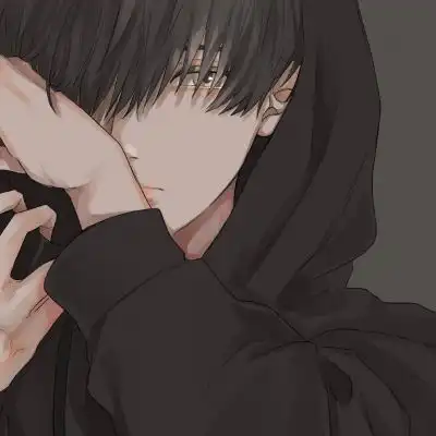 干净帅气手绘风男生头像

